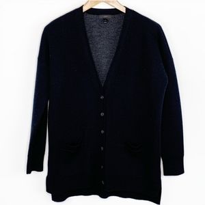 J Crew Merino Wool Double Knit Long Cardigan